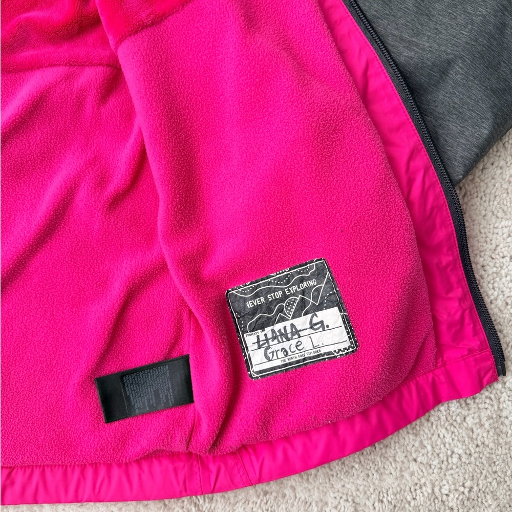 The North Face Fuchsia and Charcoal Jacket - Picture 9 of 14